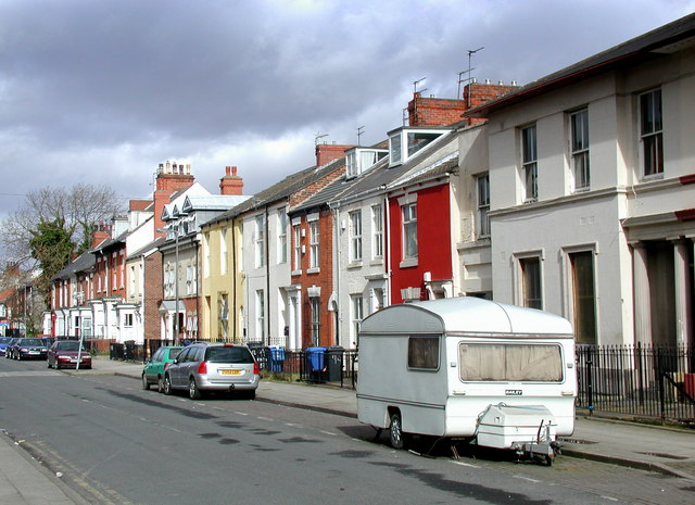 Terraced houses on Coltman Street in Hull