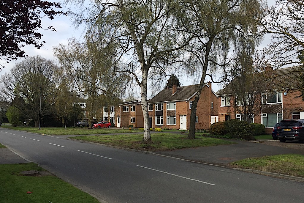Semi-detached houses on Montague Road in Warwick